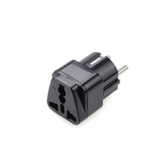 Universal Plug Adapter for Germany. France. Europe. Russia & more(Type E/F)