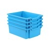 Gratnells Deep Tray, CyanBlue (Pack of 4)