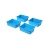 Gratnells Deep Tray, CyanBlue (Pack of 4)