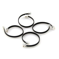 6P6C RJ25 cable-20cm(4-Pack)