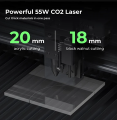 xTool P2 Versatile and Smart Desktop 55W CO2 Laser Cutter Makeblock