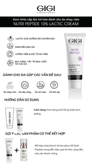 Kem AHA dưỡng ẩm trẻ hóa sáng da GIGI LABORATORIES Nutri Peptide Lactic 10% 50ml