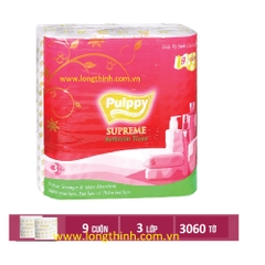 Giấy Lụa Cuộn Pulppy Supreme 9 cuộn