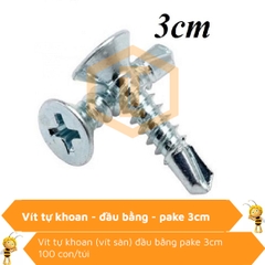 Vít tự khoan đầu bằng pake 3cm