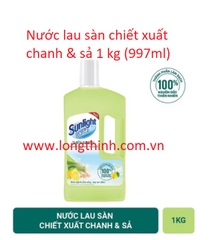 Nước lau sàn Sunlight thiên nhiên chiết xuất Chanh Yuzu Tinh dầu sả 1kg