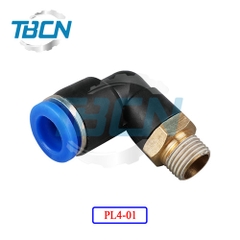 Co Nối Ống Hơi Ren Ngoài PL4-01