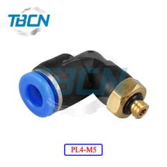 Co Nối Ống Hơi Ren Ngoài PL4-M5