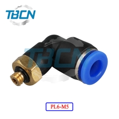 Co Nối Ống Hơi Ren Ngoài PL6-M5
