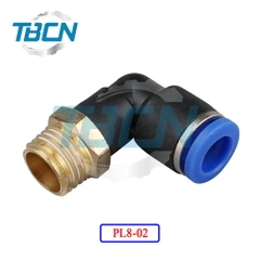 Co Nối Ống Hơi Ren Ngoài PL8-02