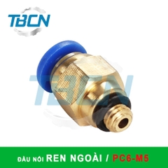 Đầu Nối Nhanh Khí Nén Ren Ngoài PC6-M5