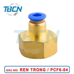 Đầu Nối Nhanh Khí Nén Ren Trong PCF6-04