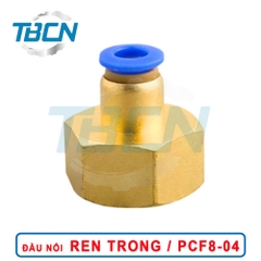 Đầu Nối Nhanh Khí Nén Ren Trong PCF8-04