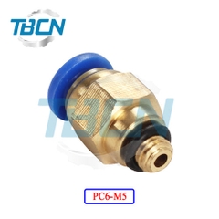 Đầu Nối Nhanh Khí Nén Ren Ngoài PC6-M5