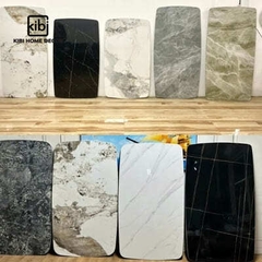 Bàn trà sofa thông minh elip mặt đá STYLE