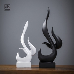DECOR NGỌN LỬA ĐEN TRẮNG