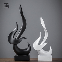 DECOR NGỌN LỬA ĐEN TRẮNG