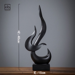 DECOR NGỌN LỬA ĐEN TRẮNG