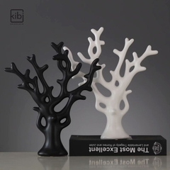 TƯỢNG DÉCOR CÂY TÀI LỘC TRẮNG ĐEN