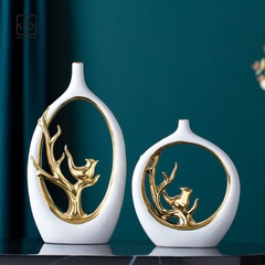 BÌNH TRANG TRÍ CHIM ĐẬU CÀNH CÂY