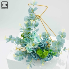 GIỎ HOA LỤA ĐỂ BÀN - SUNSHINE