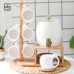 BỘ BÌNH VS TÁCH SỨ CERAMIC EUROHOME FULL SET