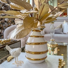 BÌNH GỐM MẠ VÀNG BẠC PHONG CÁCH CHÂU ÂU BG01