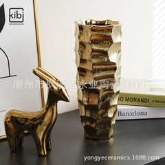 BÌNH GỐM MẠ VÀNG BG01