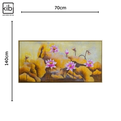 TRANH SƠN DẦU ĐẦM SEN 02