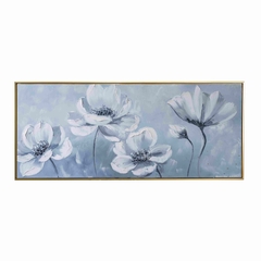 TRANH SƠN DẦU HOA POPPY XANH