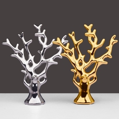 TƯỢNG DÉCOR CÂY TÀI LỘC VÀNG BẠC