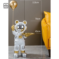 TƯỢNG PHI HÀNH GIA ĐỠ KHAY CẦM BÓNG