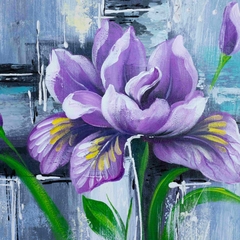 TRANH SƠN DẦU HOA VIOLET