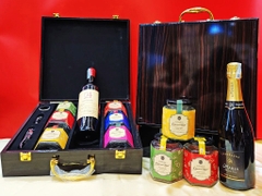 Set quà Tết 2025 - Hộp rượu vang & whiskey đẳng cấp