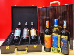 Set quà Tết 2025 - Hộp rượu vang & whiskey đẳng cấp