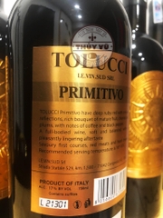 Rượu Vang Ý Tolucci Primitivo Puglia