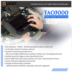 Máy hiện sóng máy tính bảng TAO3000 Series 4CH 8/14bit