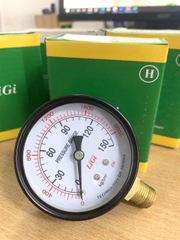Đồng hồ đo áp suất LIGI không dầu (0-150)kg/cm2 / (0-200) psi mặt 63mm