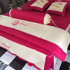 Ga bộ Xoa Satin Hồng HT