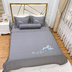 Ga bộ Phi Lụa Màu Ghi