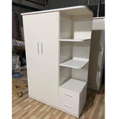 Tủ áo nhựa cánh mở có ô trang trí