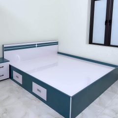 Giường Gỗ Công Nghiệp Đầu Mảnh 2351