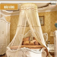 Màn thêu zen vàng khung tròn