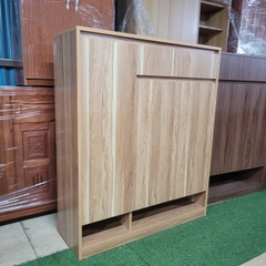 Tủ giày gỗ công nghiệp 1m màu vàng