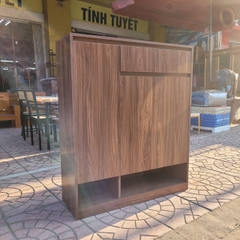 Tủ giày gỗ công nghiệp 1m màu óc chó