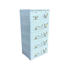 Tủ nhựa trẻ em Nova-Duy Tân xanh lơ 5NK