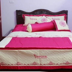 Ga bộ Cotton Satin hồng HT