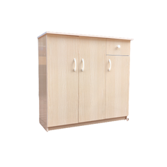Tủ giày nhựa 3 cánh vân sồi trắng