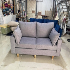 Sofa nỉ văng thúng màu xám