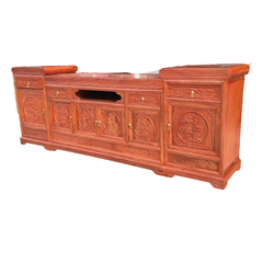 Kệ ti vi gỗ Hương đá mõ thẳng loại to