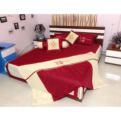 Ga bộ Xoa Satin đỏ HT